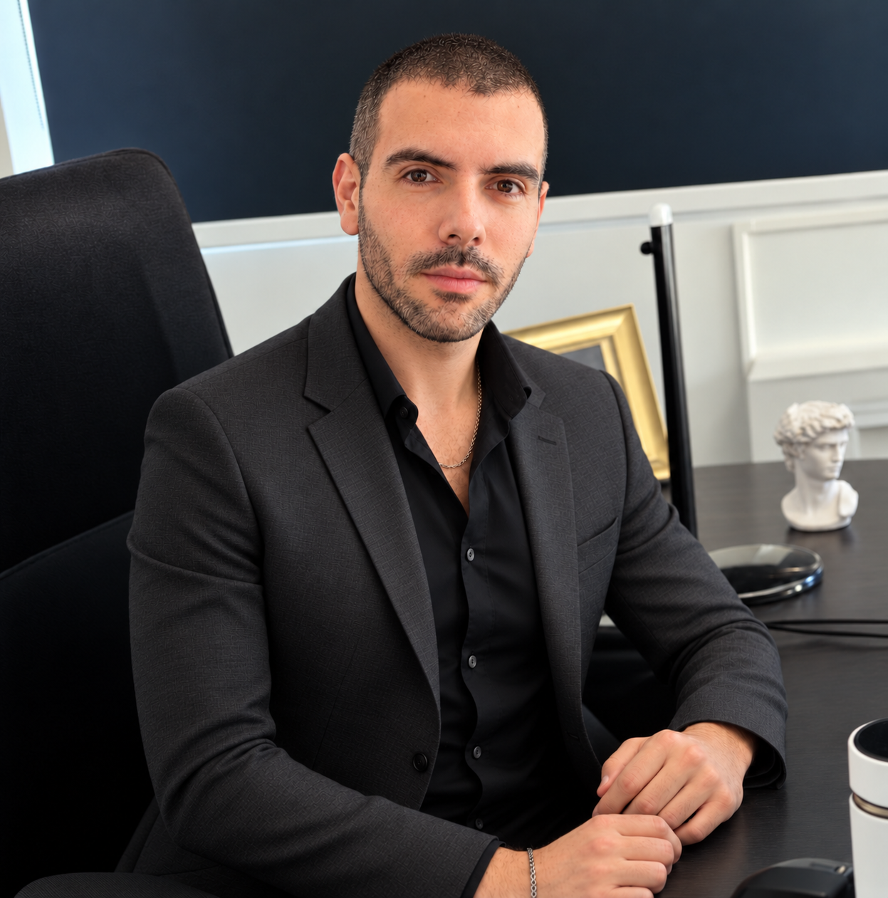 Khalil Majluf en su estudio jurídico